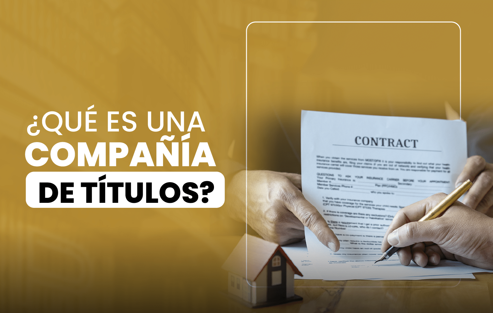 ¿Qué es una Compañía de Títulos?